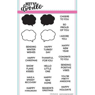 Heffy Doodle Clear Stamps - Whatcha Saying Now